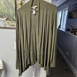 Misia Olive green open cardigan size 2x